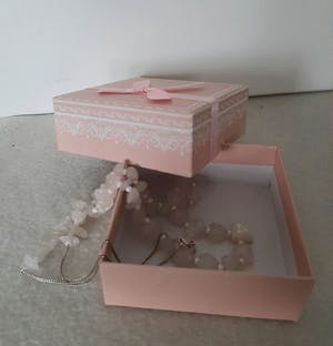 Curiosa - Collier Rozenkwarts, zilver 925, parelmoer kopen? Bied vanaf 1!