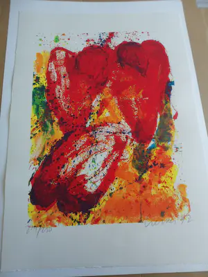 Jan Cremer - ‘Hartentulp’ - grote zeefdruk uit 1992 kopen? Bied vanaf 175!