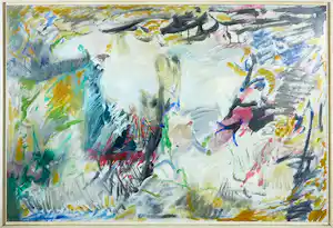 Klaas Boonstra - Olieverf op board, Zonder titel - Ingelijst (Groot) verkauft für € 240!