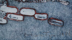Jan Montyn - kleurenets op papier - abstract landschap II kopen? Bied vanaf 110!