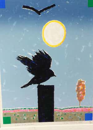 Harrie Gerritz - C4726-11, Balans in de natuur, zeefdruk verkocht voor € 90!