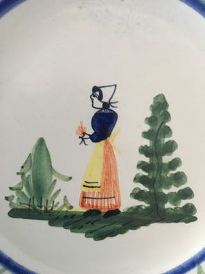 Henriot Quimper - Frans aardewerk bordjes kopen? Bied vanaf 30!