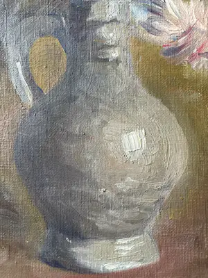 Niet of onleesbaar gesigneerd - Bloemstilleven door (vermoedelijk) Ewoud de Kat kopen? Bied vanaf 1!