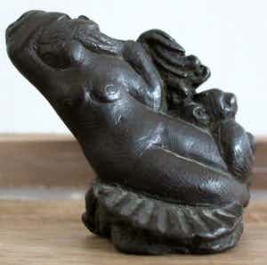 Jan Meefout - Bronzen beeldje: Zeemeermin verkocht voor € 495!