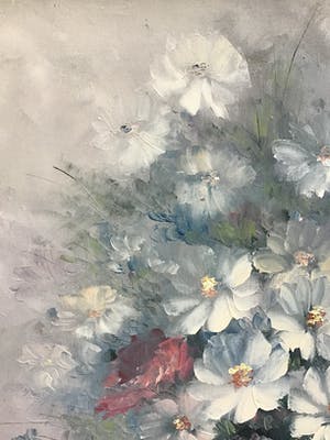 Niet of onleesbaar gesigneerd - Pot met bloemen kopen? Bied vanaf 1!