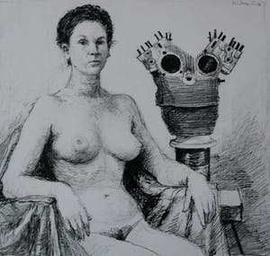 Aat Veldhoen - Rotaprint: Naakte dame - 1964 kopen? Bied vanaf 50!