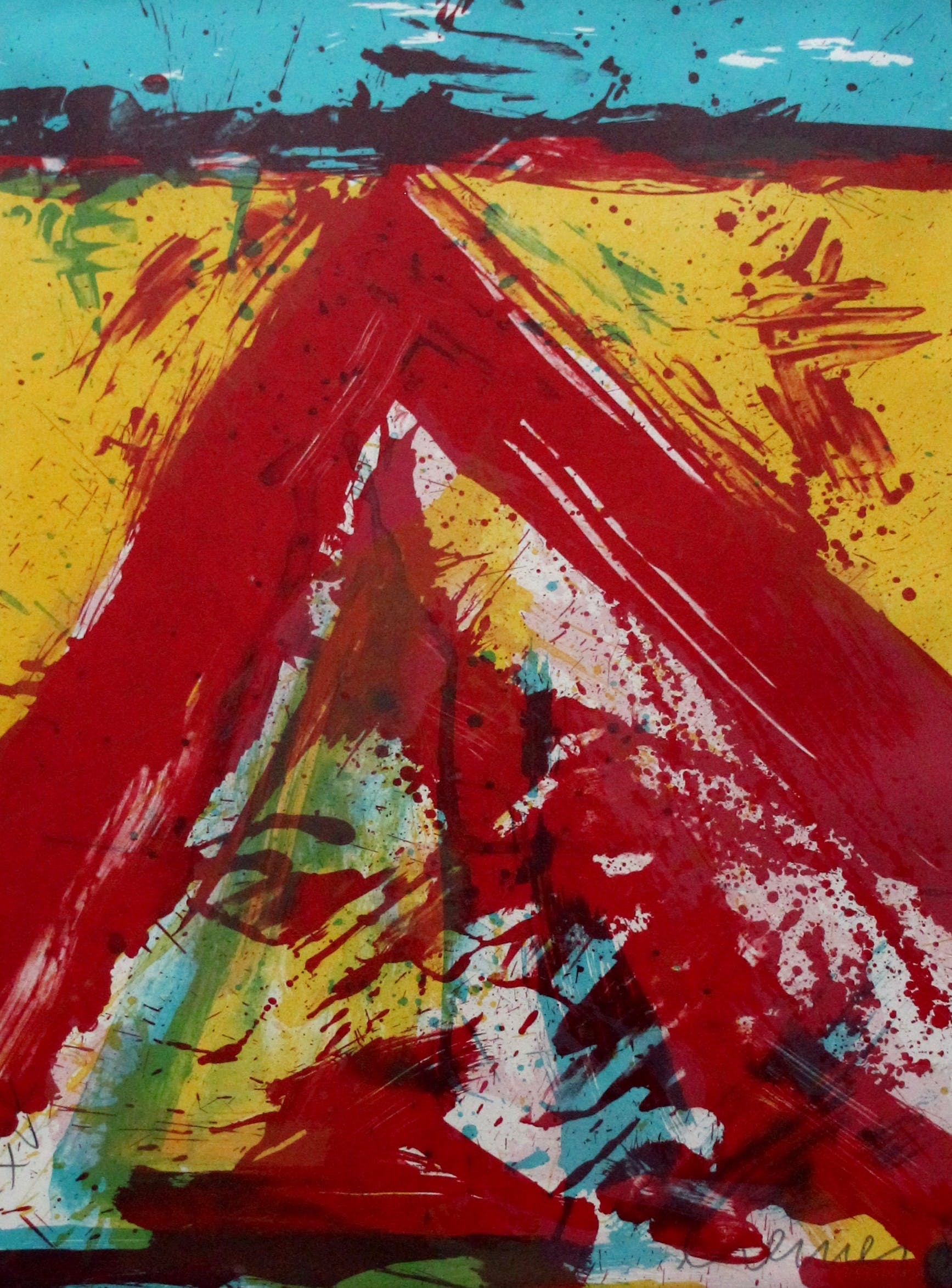 Jan Cremer - ingelijste zeefdruk: Attila's Bivak - 1988 kopen? Bied vanaf 185!