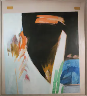 Aart Roos - Acryl op papier, Collision in space - Ingelijst (Zeer groot) kaufen? Bieten Sie von 150!