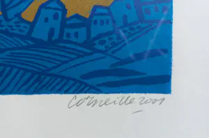 Corneille - Jours Heureux au Village de Van Gogh, litho (mooi ingelijst) kopen? Bied vanaf 225!