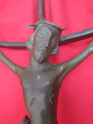 Heiligenbeeld - Expressionistisch kruisbeeld. kopen? Bied vanaf 30!