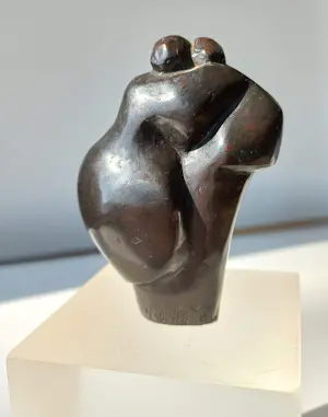 Ati Emmerik - Man en vrouw, bronzen beeld op perspex sokkel kopen? Bied vanaf 195!