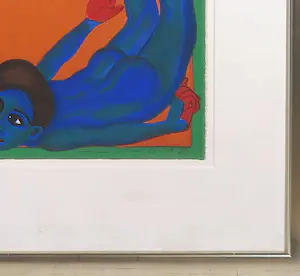 Gogi Saroj PAL - Zeefdruk, Vier vrouwen - Ingelijst (Groot) kopen? Bied vanaf 1!