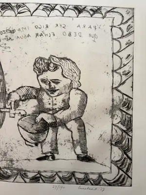 Lucebert - **Prijs Verlaagd** Spaanse Snaak (1967) – Originele ets, handgesigneerd (24/190) kaufen? Bieten Sie von 189!