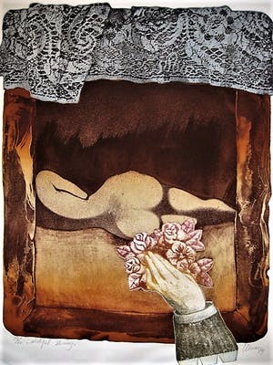 Manuel Menan - Spaans Hollandse graficus - gesigneerd Litho - "Wishful Shining" 1974 kopen? Bied vanaf 10!