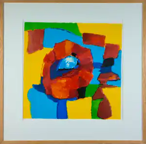 Saskia Bremer - Zeefdruk, Mais Flores - Ingelijst vendu pour 50€ !