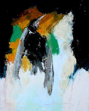 Richard Smeets - olieverf op doek: abstract landschap (nette lijst) kopen? Bied vanaf 475!