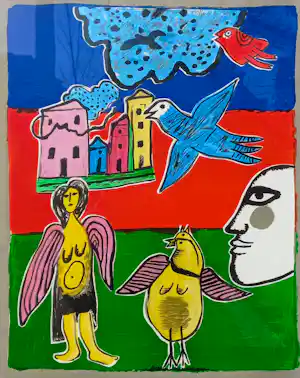 AcheterCorneille - Mon ange en Italie, zeefdruk (mooi ingelijst)? Enchérissez de 250!