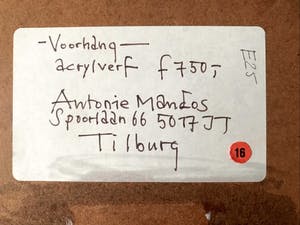 Anthonie Mandos - 'Voorhang' / handgesigneerd - ingelijst in Barth lijst & Passepartout / 1992 kopen? Bied vanaf 50!