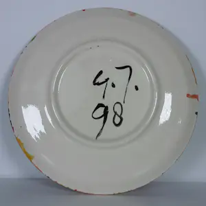 Gertie Janssen - Set van drie handbeschilderde keramieken borden kaufen? Bieten Sie von 70!