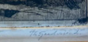 Theo Goedvriend - Door de bomen het bos - vijfzes etsen kopen? Bied vanaf 50!