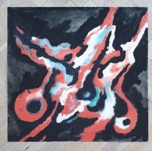 Frank Lodeizen - Abstract 1961 - Gesigneerd en gedateerd- 56 x 59 cm kopen? Bied vanaf 125!