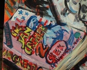 Peter Klashorst - Acrylverf op doek , “Ik Jan Cremer” - 120 x 100 cm – 2002 kopen? Bied vanaf 425!