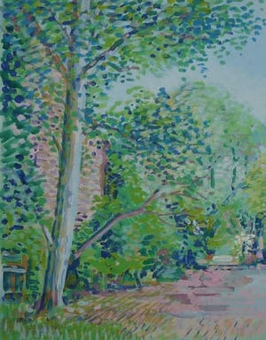 Jan Bernard Meinen - Boslandschap met boerderij kopen? Bied vanaf 85!