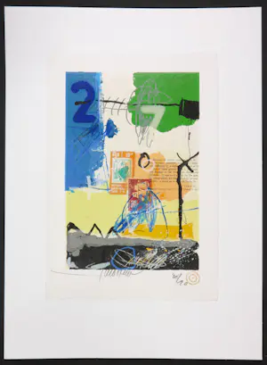 Theo Koster - Twee zeefdrukken, Zonder titel kopen? Bied vanaf 40!