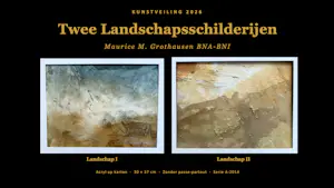 Buy Maurice Grothausen - 2 landschappen schilderijen, zonder passe-partout serie D-2014? Bid from 100!