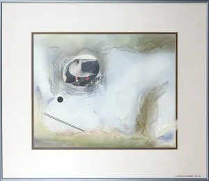 Josi Neuberger - Collage op papier, Zonder titel - Ingelijst kopen? Bied vanaf 1!