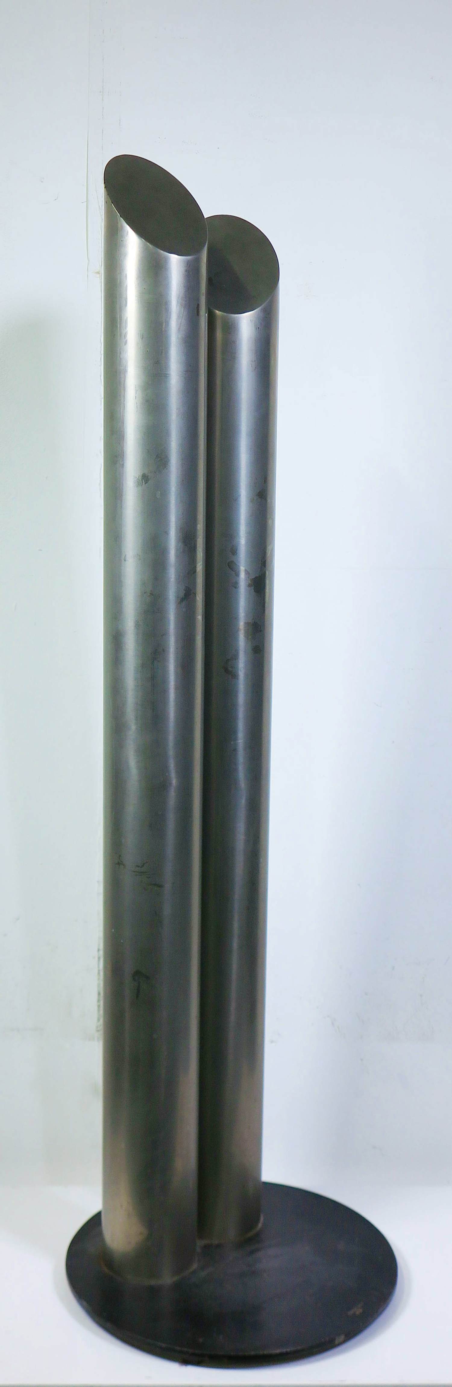 Rudolf Wolf - Metalen sculptuur, 2 vorm, 2 zuilen kopen? Bied vanaf 250!