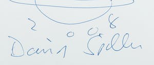 David Spiller - Pentekening met gelukswensen kopen? Bied vanaf 100!