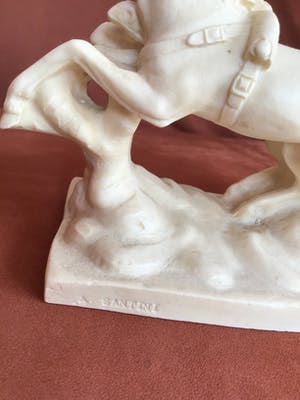 Amilcare Santini - Romeinse strijdwagen, gesigneerd kopen? Bied vanaf 1!