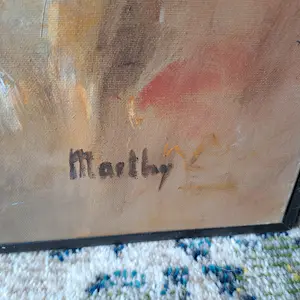 Marthy van Casteren - Abstract expressief schilderij in aardetinten kopen? Bied vanaf 100!