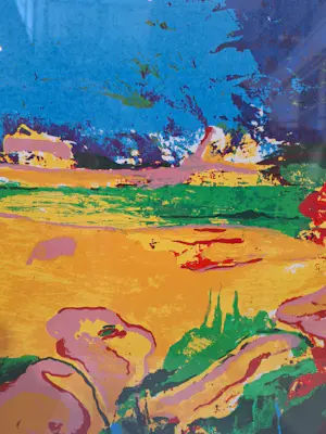 Kees van Bohemen - Landschap met bloemen (handgesigneerd) kopen? Bied vanaf 160!