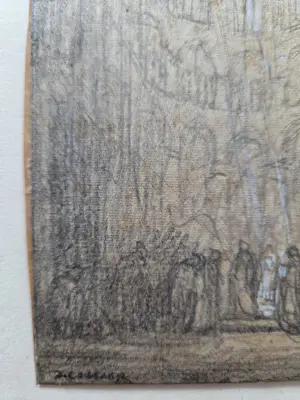 Ko Cossaar - Figuren in een kathedraal. Bijzondere lichtval. kopen? Bied vanaf 59!