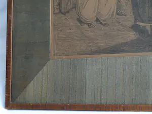 Hendrik Johannes Haverman - Litho in de originele lijst, Oosterse markt in Tanger - 1895 kopen? Bied vanaf 1!