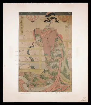 Kikugawa Eizan - Houtdruk, geen titel kopen? Bied vanaf 70!