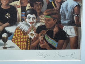 Zeljko Premerl - Ingelijste litho , Het Leidseplein vroeger…. – ca. 1980 kopen? Bied vanaf 1!