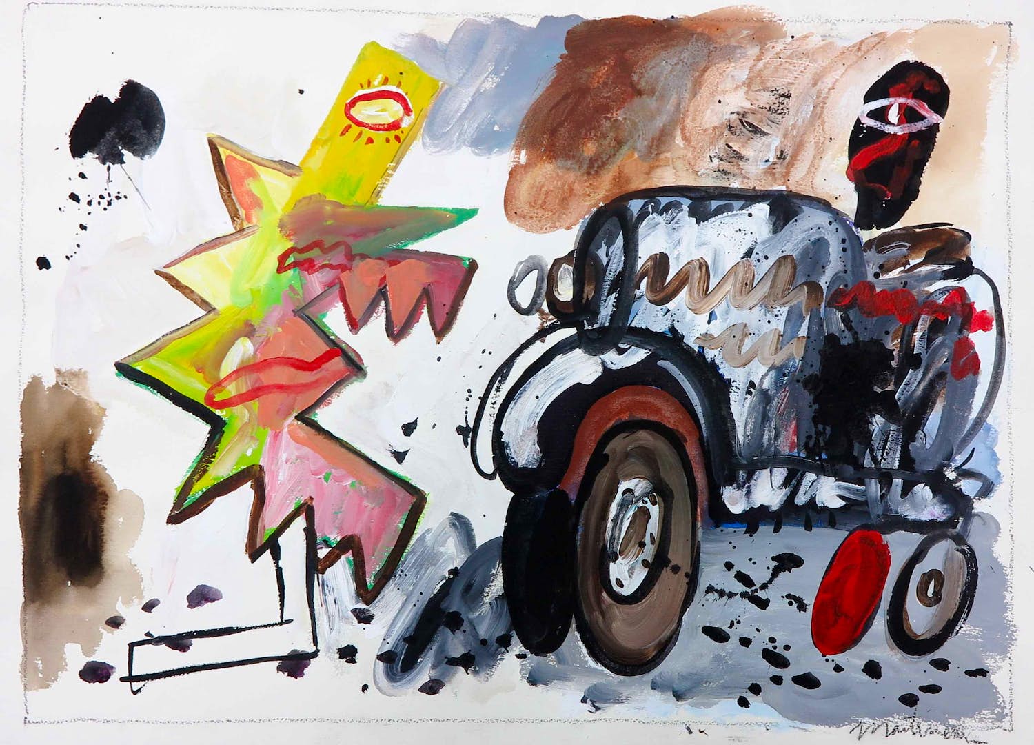 Anton Martineau - Gouache, Zonder titel kopen? Bied vanaf 100!