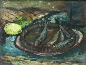 Jadwiga Sperling - Cetic - 832 - Stilleven met vissen en citroen kopen? Bied vanaf 49!