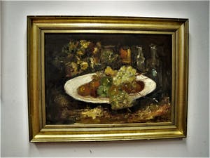 Niet of onleesbaar gesigneerd - Indrukwekkend impressionist. olieverf/board "gevarieerd stilleven" gesigneerd kopen? Bied vanaf 1!