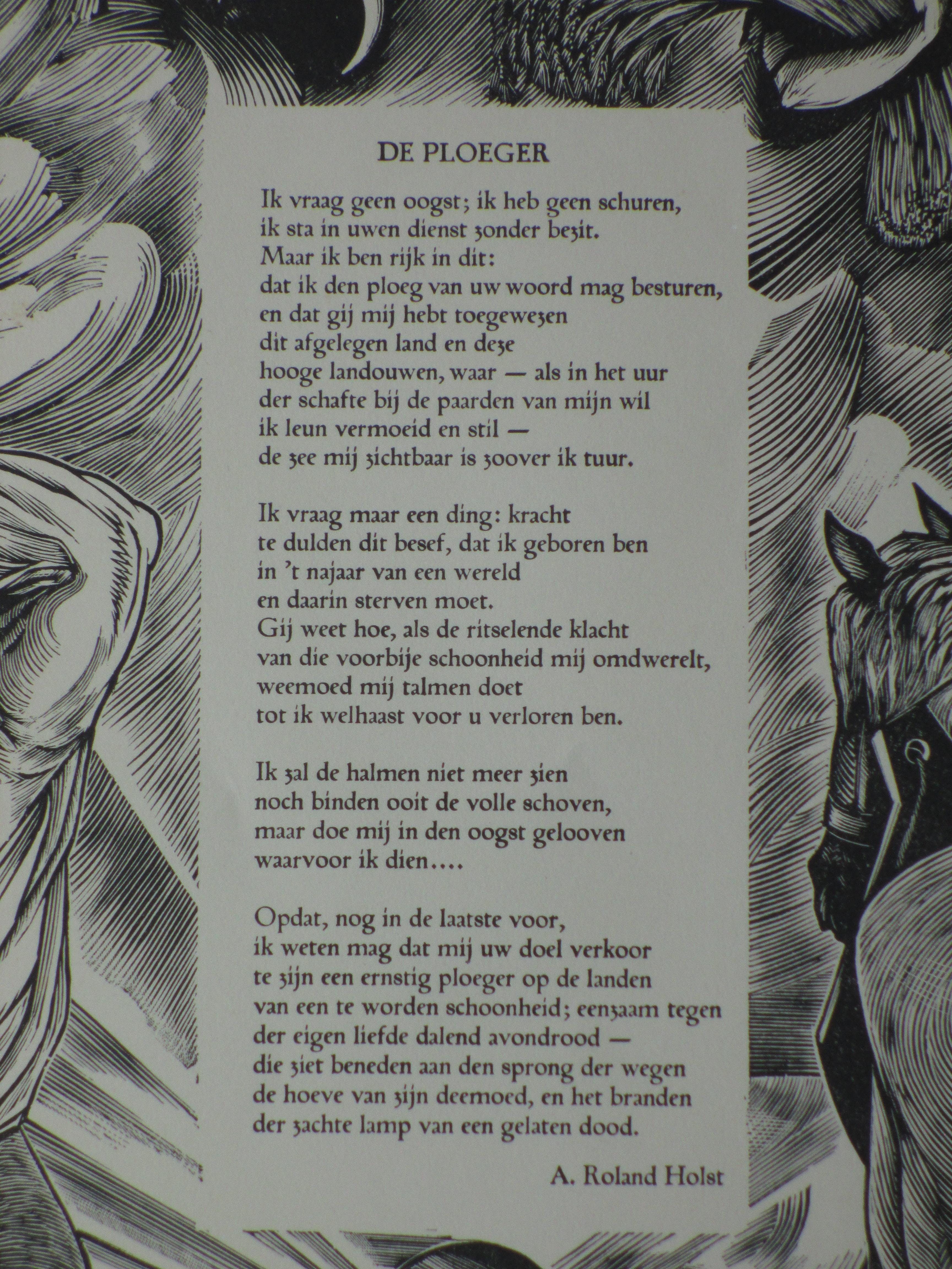 Fokko Mees - De Ploeger - Houtsnede kopen? Bied vanaf 35!