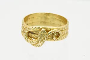 Surinaams 18 krt geel gouden slangen-ring - kleine maat - dames / kindermodel kopen? Bied vanaf 110!