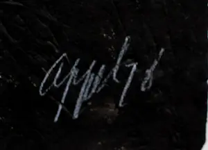 Karel Appel - Ingelijste carborundum ets op papier: "Vliegende duivel" - 1976 kopen? Bied vanaf 1995!