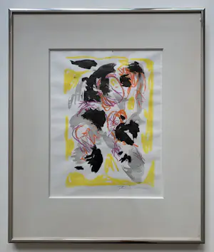 Finn Pedersen - Gemengde techniek op papier | 'Zonder titel' (UNIEK WERK) kopen? Bied vanaf 200!