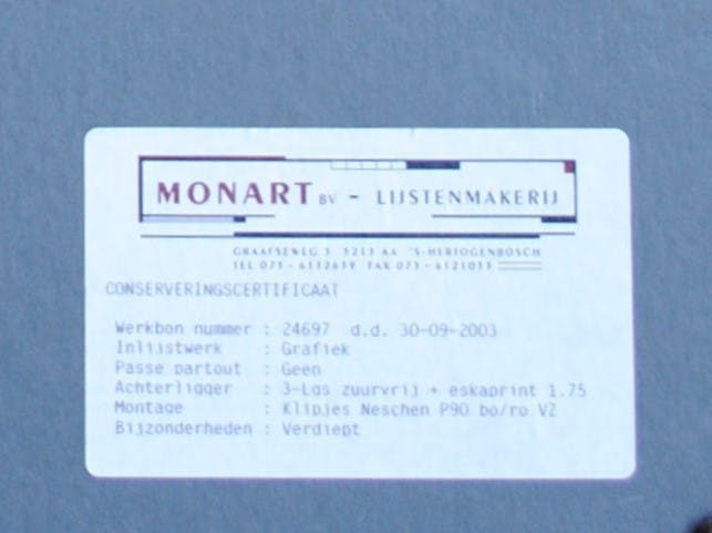 Jef Diederen - Vroege kleurenlitho uit 1964 - kleine oplage - ingelijst kopen? Bied vanaf 175!