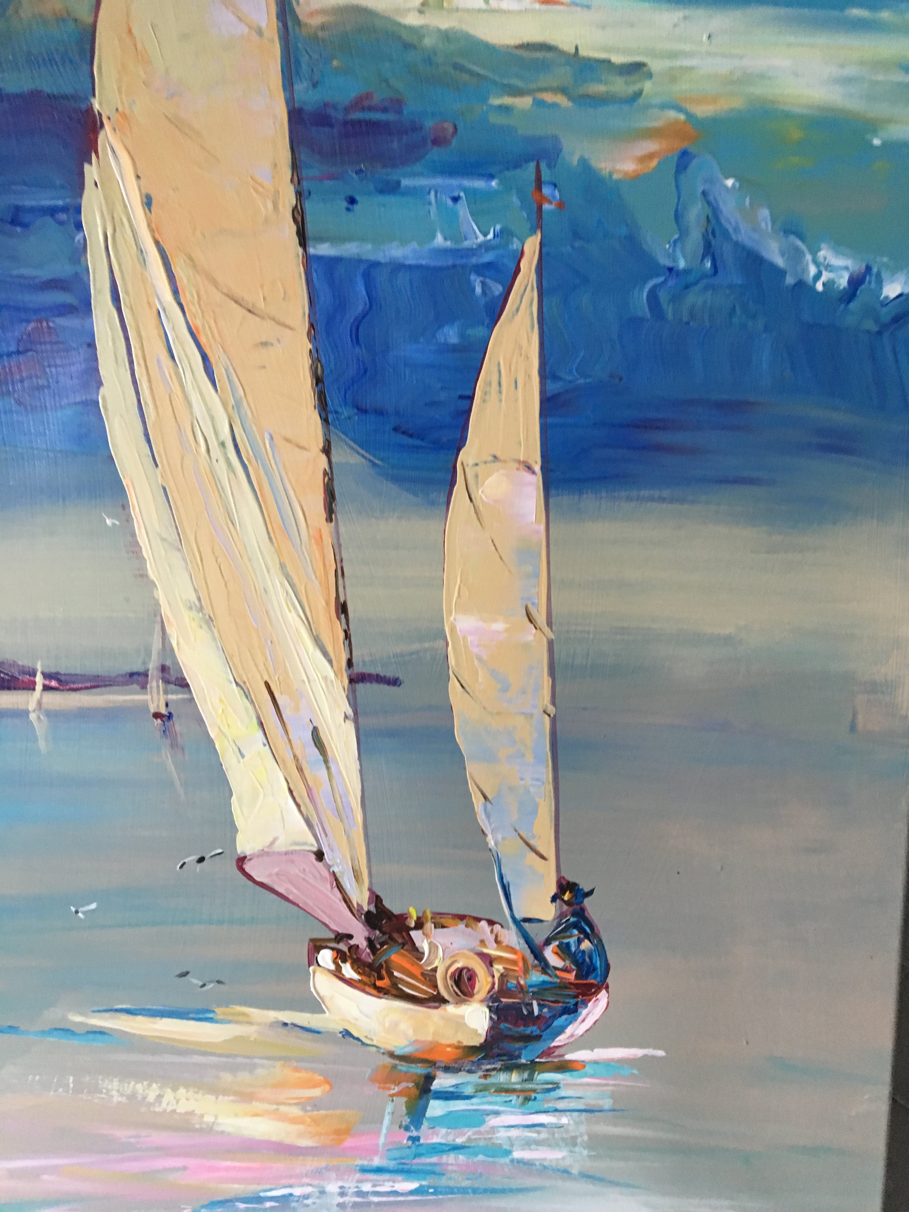 Niet of onleesbaar gesigneerd - Alex L.- Fantasie Sailing kopen? Bied vanaf 1!