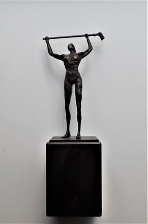 Brons (Onbekend) - Golf Speelster - Beeld kopen? Bied vanaf 20!