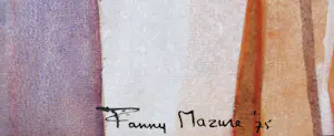 Fanny Mazure - Gouache op papier, Zonder titel kopen? Bied vanaf 1!